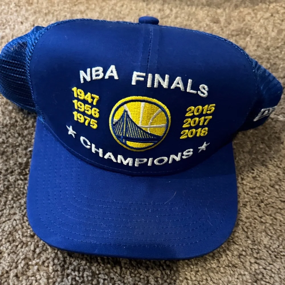 Blue NBA Finals Champions Cap